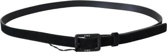 Costume National Basic Belt - unisex - Riemen - Zwart - ONE Size - Leer - Accessoires