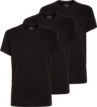 Calvin Klein Mens S/S Crew Neck 3PK Shirt, Black, XL (Pack of 3)