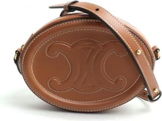 Celine Pre-owned Cross Body Bags, female, Brown, Size: ONE SIZE Pre-owned Leather celine-bags