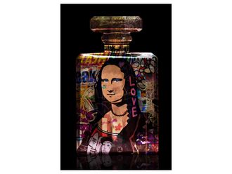 Schubiger M&ouml;bel Digitaldruck auf Glas Street Art Flacon Lisa