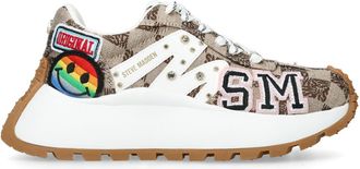 Steve Madden Womens Supercampo Brown Sneakers Fabric - Size UK 6