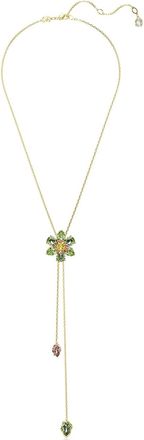 Swarovski Idyllia Y pendant necklace - women - Gold Plated/Crystal - One Size
