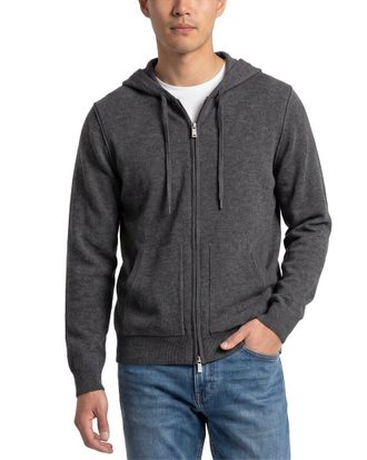 Naadam Wool & Cashmere-Blend Full Zip Hoodie