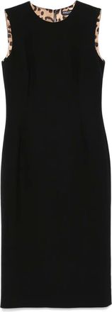 Dolce & Gabbana Abito DNA midi smanicato - Nero