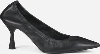 AGL Ide Soft Pump in Leather with Elastic in Black Nappa at Nordstrom, Size 38.5