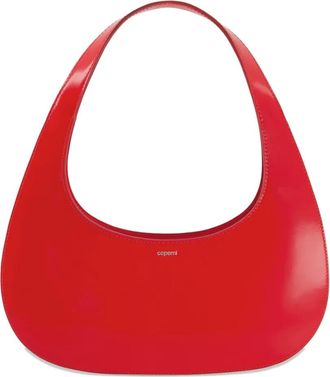 Coperni Slim Swipe glanzende schoudertas - Rood