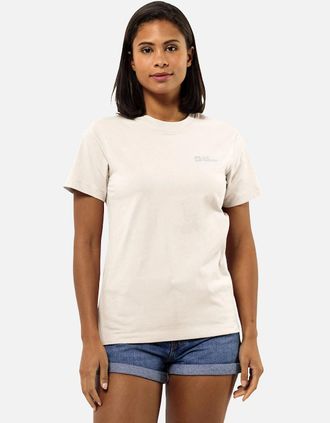 Jack Wolfskin Womens Jack Wolfskin Womens Essential Cotton T-Shirt - Tan - Size: 10/8