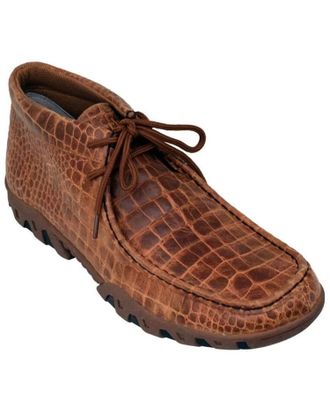 Ferrini Mens Belly Rogue Print Casual Boots In Brown