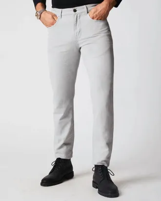 Billy Reid Cotton Linen 5 Pocket Pant In Quarry