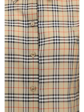 Burberry Womens Cotton Shirt Sand Check