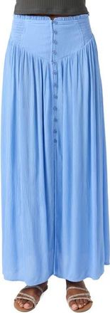 O'Neill Tryston Button Front Midi Skirt in Hydrangea at Nordstrom, Size Medium