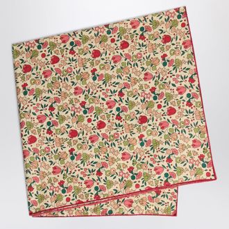 BONPOINT Foulard Cayati rosa con motivo floreale in cotone biologico