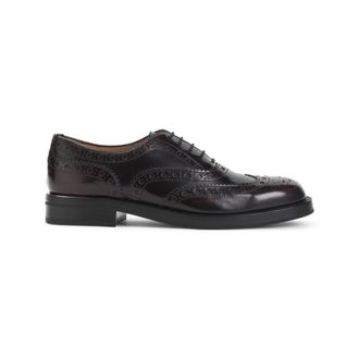 Churchs Burgundy Leather Lace-up Shoes