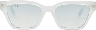 Lacoste Blue Rectangular Ladies Sunglasses L6002S 970 53