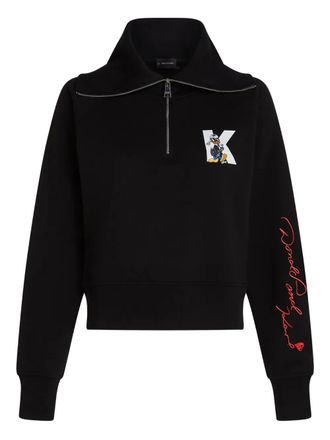 Karl Lagerfeld x Disney cotton-blend sweatshirt - Black