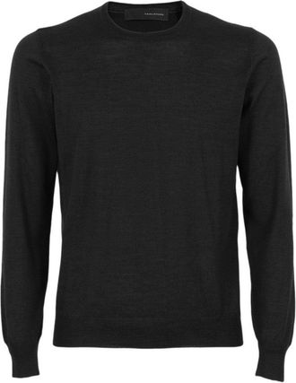Tagliatore Black Wool-Silk Sweater