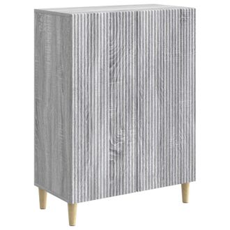 vidaXL Aparador Gris Sonoma 66 X 34,5 X 90 Cm Madera De Ingenier&iacute;a Vidaxl