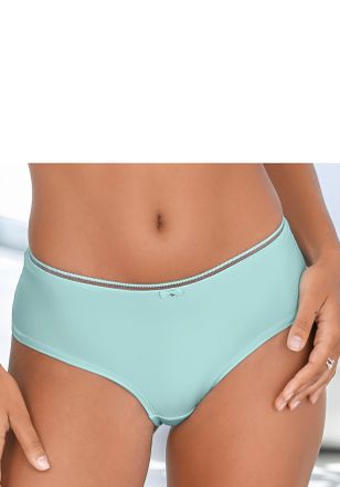 Lascana Panty LASCANA Tiziana, Damen, Gr. 36/38, t&uuml;rkis, Spitze, Obermaterial: 84% Polyamid, 16% Elasthan, Unterhosen Panty, mit modischer Zierkante und h&uuml;bsc
