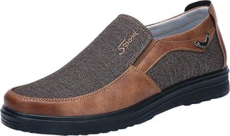 Generic Winter Autumn Mens Casual Low Top Shoes Soft Sole Lightweight Comfortable Business Hiking Walking Outdoor Daily Wear (Khaki, 8)