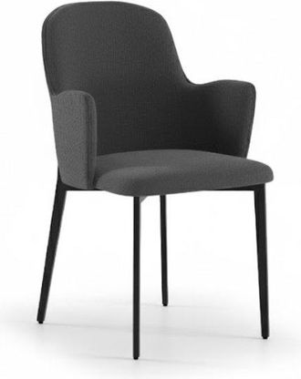 Stones Set of 2 SOPHIA chairs, Dark gray