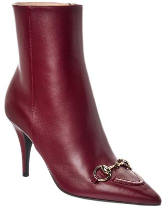 Gucci Horsebit Leather Ankle Boot