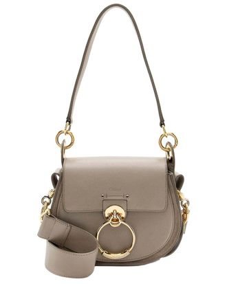 Chlo&eacute; Grey Calfskin Tess Small Shoulder Bag (Authentic Pre-Loved)