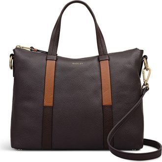 Radley London Waterloo Way Medium Ziptop Satchel Bag in Thunder at Nordstrom