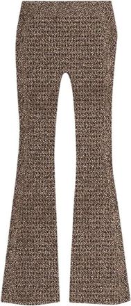 MC2 Saint Barth Wide Trousers, female, Multicolor, Size: M Wide Lurex Trousers