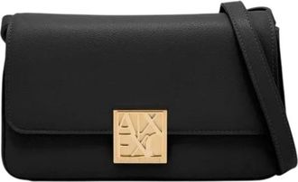 A|X Armani Exchange Amy Crossbody Bag - Dames - Schoudertassen - Zwart - ONE Size - Leer - Tassen