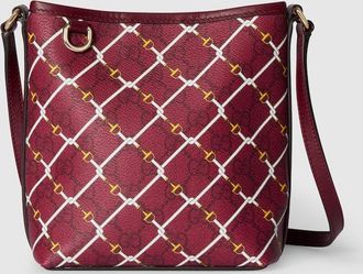 Gucci Printed GG Mini Bag, Bordeaux, GG Canvas