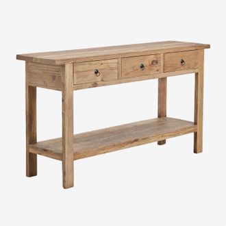 Sklum Consola Recibidor 170x45 Cm En Madera Reciclada Kirena Sklum