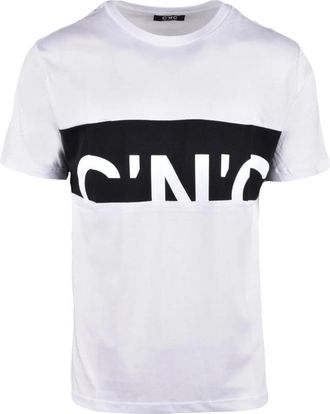 Costume National T-shirt - Heren - T-shirts - Wit - L - Katoen - Tops