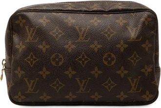 Louis Vuitton Clutch Trousse Toilette 23 con monogramma 1990 - Marrone