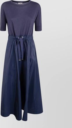 Herno midlength dress drawstring detail elastic waist