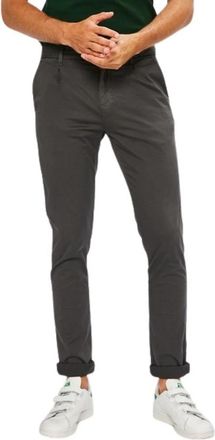 Calvin Klein Grijze Chino Cargo Broek Slim Fit - Heren - Slim Fit Broeken - Grijs - W38 - Katoen - Broeken