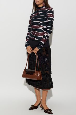 Marni Skirt With Applications, Womens, Brown