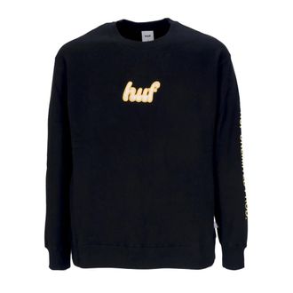 HUF Huf, Heren, Sweatshirts & Hoodies, Zwart, Maat: M Katoen