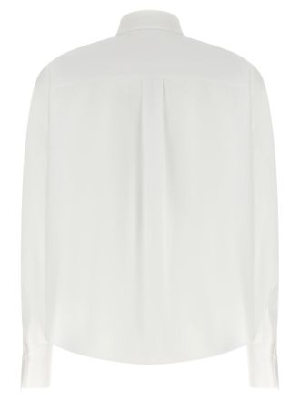 Brunello Cucinelli Womens White Cotton Blouse
