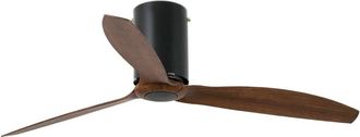 Faro Barcelona Ventilador sin luz abs nogal 128x128x29 cm