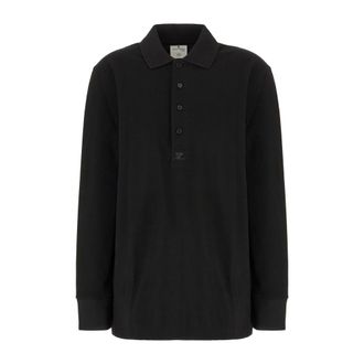 Courr&egrave;ges Polo Shirts, female, Black, Size: XS Oversized Polo