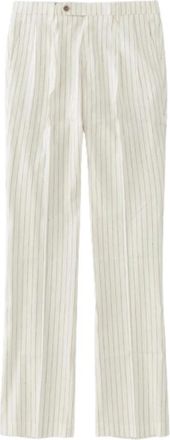 Berwich Ecru Broek - Heren - Wijde Broeken - Beige - L - Katoen - Broeken