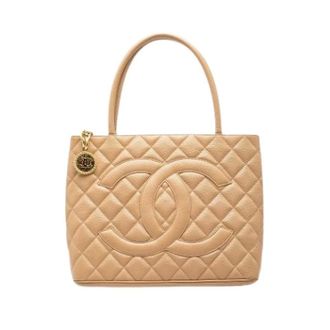Chanel Bolso Tote Medallion Pre-owned - Pre-owned - Mujer - Beige - ONE SIZE
