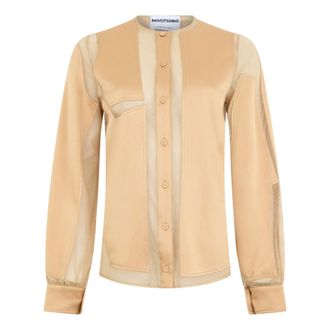 Moschino Camisa de Manga Larga - Blouses & Shirts - Mujer - Beige - S