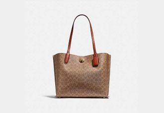 Coach Willow Tote Bag In Signature Canvas