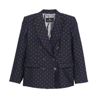 Etro Etro, Blazers, female, Blue, Size: S Jacket