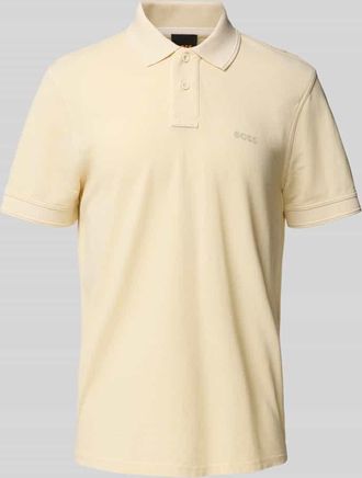 Boss Orange by Hugo Boss BOSS Orange Regular Fit Poloshirt aus reiner Baumwolle Modell PRIME in Ecru, Größe XXXL
