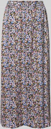 Vero Moda Ausgestellter Maxi-Rock aus reiner Viskose Modell EASY JOY in Bleu Melange, Gr&ouml;&szlig;e XS