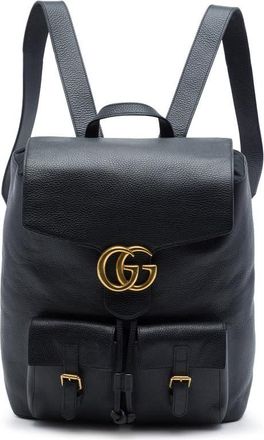Gucci Pre-owned Gucci GG Marmont Calfskin Backpack Unisex ZBJU8R8NLD57D7TO