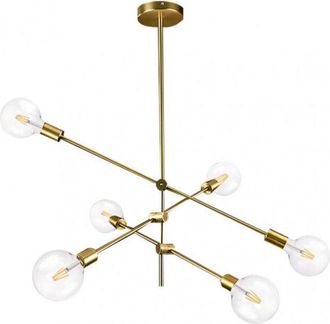 Fabrilamp Fabrilamp - Lampara Modelo Jerusalen Bronce De 6 Luces