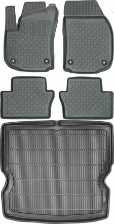 OEM Juego De Alfombrillas Para Coche Y Maletero Para Opel Zafira B Minivan (2005-2012)